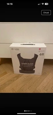 CYBEX Platinum YEMA CLICK - Soho Grey (Marsupio neonato GRIGIO) - Imagen 1 de 4