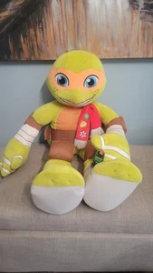 Nickelodeon TMNT Michelangelo Plüsch 36 Zoll großes Stofftier Urlaub Schal 2015 Neu mit Etikett - Bild 1 von 5