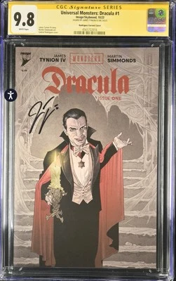 Universal Monsters: Dracula #1 CGC SS 9.8 (1 Per Store Variant) Signed By Tynion - Image 1 of 2