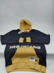 Mitchell & Ness NFL Throwbacks New Orleans Hoodie Men's - Picture 1 of 3