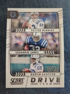 2017 Score #19 Edgerrin James/ Marvin Harrison/ Peyton Manning Drive Team Colts - Picture 1 of 2