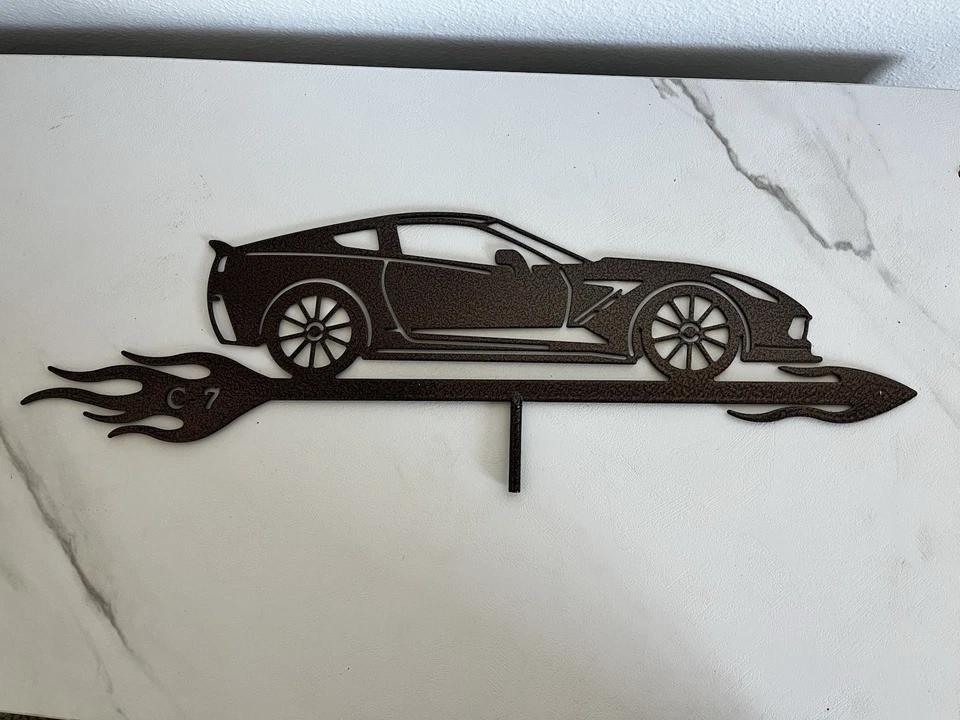 Corvette  Weathervane C7 Mounting Hardware NOT Included Metal - Image 1 of 1