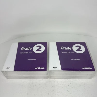 Abeka Grade 2 DVD Lessons 61-170 Teacher Mrs. Chappell - Good - Image 1 of 4