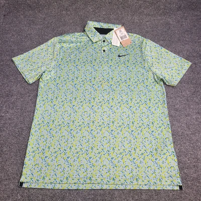Camiseta Polo Nike Para Hombre Mediana Verde Amarilla Camuflada Golf Dri Fit Tour Rendimiento Top Foto 1 de 4