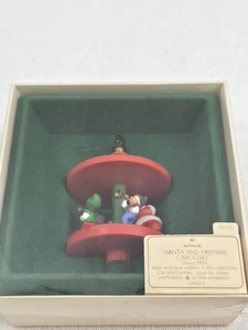 Hallmark Keepsake Ornament 1983 "Santa And Friends Carousel" Original Box - Picture 1 of 7