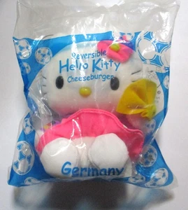 HELLO KITTY 2002 HAMBURGUESA CON QUESO REVERSIBLE ALEMANIA McDonalds Juguete Malasia Fútbol - Imagen 1 de 14