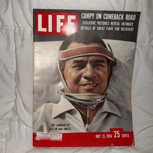Life Magazine July 21, 1958 Roy Campanella Comeback Inside Rebel Cuba FREE SHIP - Bild 1 von 10