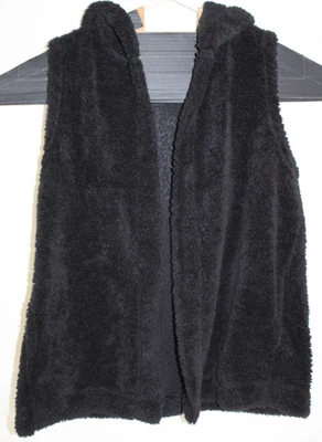 Chaleco con Capucha Suave Frente Abierto Koolaburra by UGG Para Mujer Grande Negro Acogedor Sherpa Foto 1 de 4