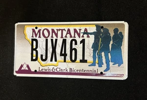 Montana Nummernschild BJX461 Lewis und Clark Bicentennial abgelaufen Sammlerstück - Bild 1 von 5