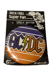 Vintage ROCK & ROLL Super Lüfter groß 6 Zoll Taste AC DC  - Bild 1 von 2