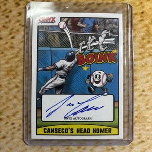 JOSE CONSECO 2025 ONYX AUTHENTICATED JOSE CONSECO'S HEAD HOMER AUTO /500 RANGERS - Picture 1 of 2