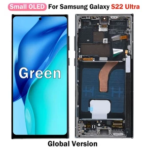 Pantalla táctil marco verde para Samsung Galaxy S22 Ultra 5G SM-S908B/E - Imagen 1 de 9