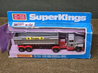 1979 Matchbox K-18 SUPER KING Tarmac Tippertruck - Boxed!! - Image 1 of 4