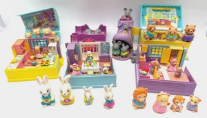 Furry Families Play Immer ENORME lotto 9 famiglie con 34 figurine e 7 case HTF RARO - Foto 1 di 20