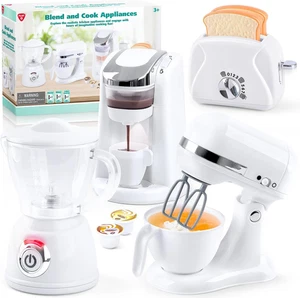 Kids Toy Kitchen Sets, Kitchen Accessories for Kids Ages 4-8 3-5, Kitchen Appli - Picture 1 of 7