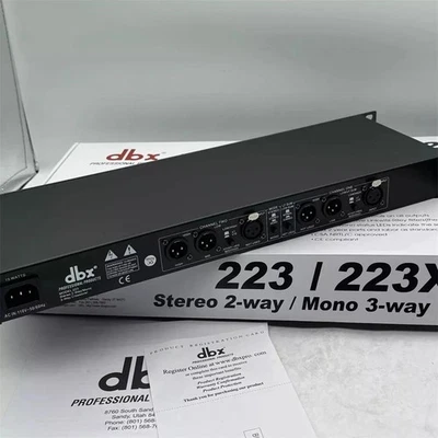 NEW DBX 223XL Stereo 2-Way/Mono 3-Way Crossover Rack Mountable Tested Working - Image 1 of 4