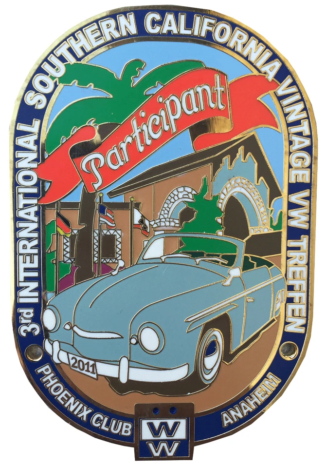 Insignia de coche de evento participante de reunión VW So Cal Vintage 2011 - Volkswagen Foto 1 de 1
