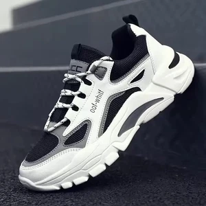 Herrenschuhe Sneaker Schnürer Atmungsaktiv Mesh Schuhe Komfort Rutschfest Laufschuhe - Bild 1 von 12