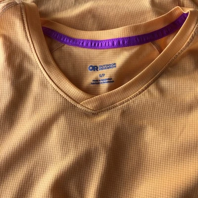 OUTDOOR RESEARCH Naranja Eco Senderismo, Atlético ☼ Camiseta Pequeña Foto 1 de 4