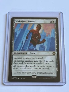 With Great Power 24 MTG Marvels Spider-Man 2025 Near Mint Non Foil Rare - Picture 1 of 13