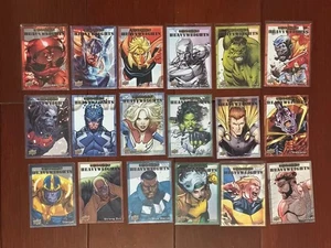 LOT OF 18, 2024 Upper Deck Marvel Beginnings Heavyweights full set 1-18 - Picture 1 of 1