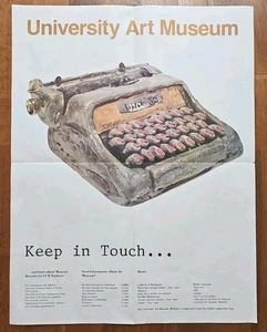 Rare Vintage Robert Arneson "Typewriter" Poster, 1960s UC Berkeley Art Museum  - Picture 1 of 7