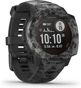 Garmin Instinct Solar Camo Schiefergrau, GPS, Barometer - Bild 1 von 12