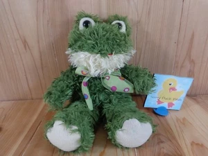 Huggies Frosch 14 Zoll Plüsch grün mit gepunkteter Schleife UNIPAK Designs 6100SFR - Bild 1 von 6