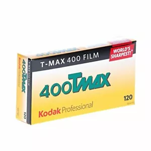 5x Kodak Professional T-Max 400 B&W Camera Film (120 Roll Film 5-Pack) - Picture 1 of 2