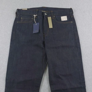 Jeans J CREW Para Hombre 31x30 Azul Lavado Oscuro Kaihara Denim Japonés 770 Calce Recto - Imagen 1 de 14