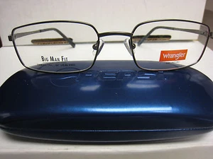 WRANGLER  EYEGLASS FRAMES Style  W142 in GUNMETAL 56-20-145 With ASTORIA Case - Picture 1 of 3