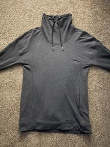 Lululemon Size 4 Womens Terry Cowl Neck Sweater Grey Long Sleeve Athetica - Picture 1 of 9