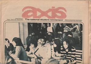 AUSTRALIAN UNIVERSITY STUDENT NEWSPAPER , AXIS , MARCH 8 1976 - Foto 1 di 1