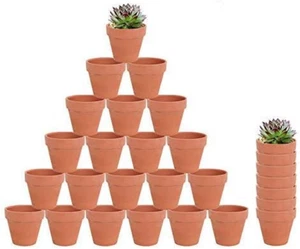 28Pcs Small Mini Clay Pots, 2.16'' Terracotta Pot Clay Ceramic Pottery Planter - Picture 1 of 12