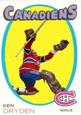 Custom made Topps-style 1971-72 Montreal Canadiens Ken Dryden hockey card R