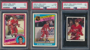 1984 O-PEE-CHEE STEVE YZERMAN RC LOT #67 PSA 7 #385 PSA 6 #37 STICKER PSA 7 OPC - Picture 1 of 2