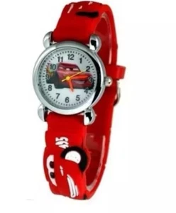 Cars Kids Watch Red Silicone Band  - Picture 1 of 4