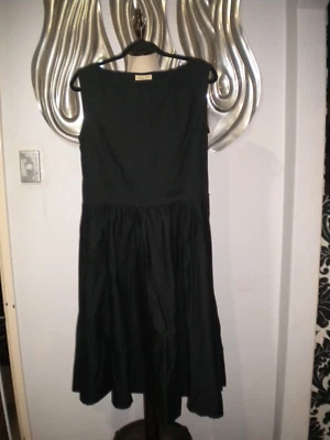 LINDY BOP s16 women's fit n flare cotton/elastane black dress easy care - image 1 of 2