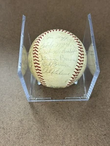 1961 Detroit Tigers Signed Team Ball Al Kaline Jim Bunning 27 Signatures PSA/DNA - Picture 1 of 10