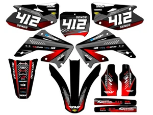 2002-2003 CR 125 R SURGE Black Senge Graphics Kit Compatible with Honda - Picture 1 of 10