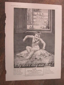 Lever's Lux Soap Flakes Advert Art Print Poster Interior Decor - Picture 1 of 5