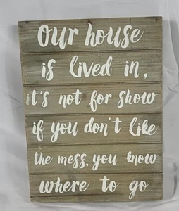 Shabby Chic Wall Hanging Sign Art Sassy Home Decor - Picture 1 of 4