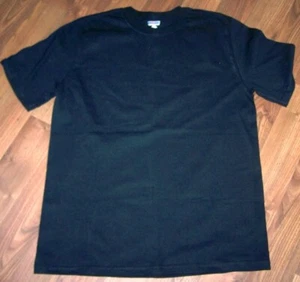 JEERZEES BY RUSSELL - TAGLESS COTTON SHORT SLEEVE TEE SHIRT - BLACK -SIZE MEDIUM - Picture 1 of 2