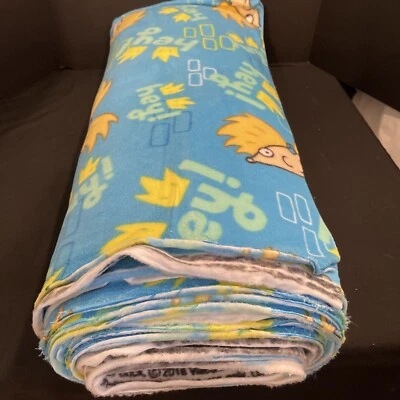 PERNO DE MATERIAL POLAR "HEY ARNOLD" 60" X 4 YARDAS NICKELODEON "NUEVO" Foto 1 de 4