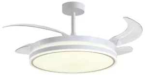 Ventilador de Techo ATENAS con Motor DC y Aspas Desplegables con Luz Led 36W - Imagen 1 de 18