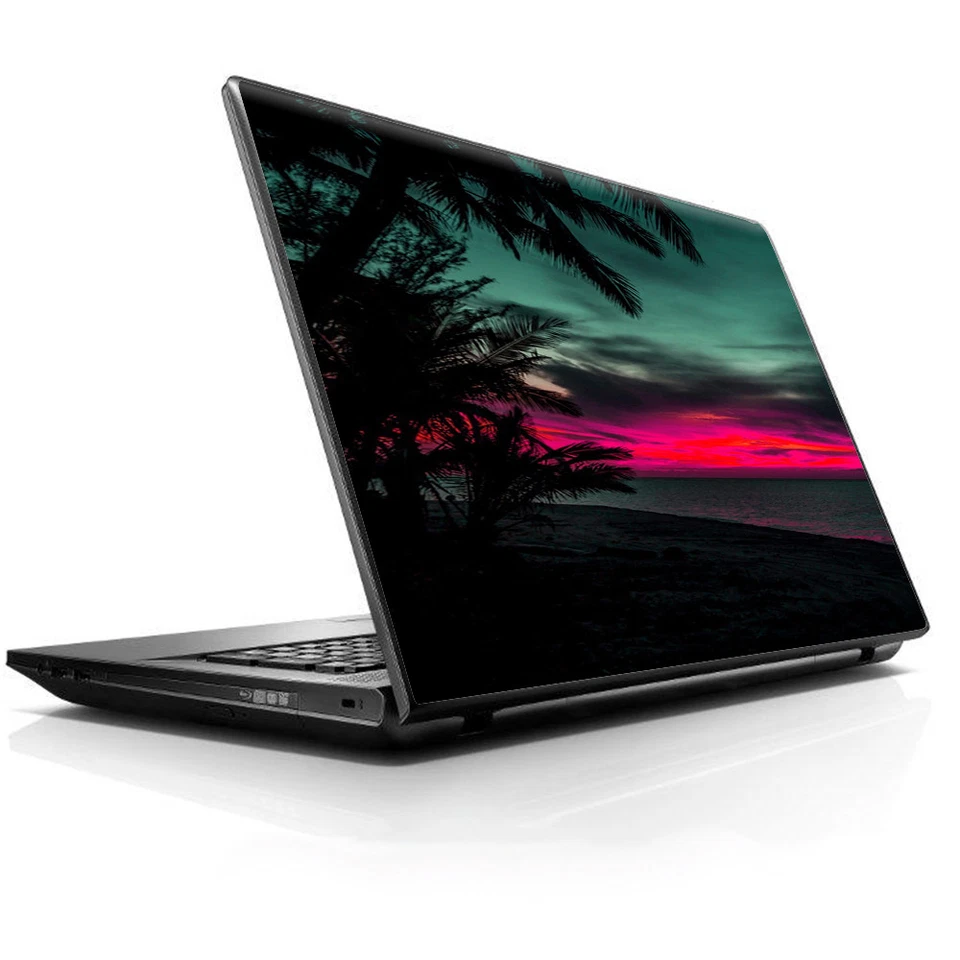 Laptop Notebook Universal Skin Decal Fits 13.3" to 16" / Ocean sunset Pink sky - Image 1 of 1
