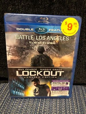 Battle: Los Angeles / Lockout Unrated Edition Double Feature On Blu-Ray NEW - Image 1 of 3