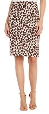 全新 J.Crew No. 2 铅笔裙长颈鹿印花衬里 Re-Imagined Collection 尺寸 00 — 第 1/4 张图片