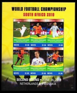 Nevis 2010 MNH SS, Football Soccer WC South Africa, Netherland V Slovakia, Sport - Picture 1 of 1