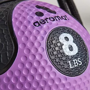 AGM Group AeroMat Elite Power Rope Medicine Ball Purple 8 lb - Picture 1 of 1